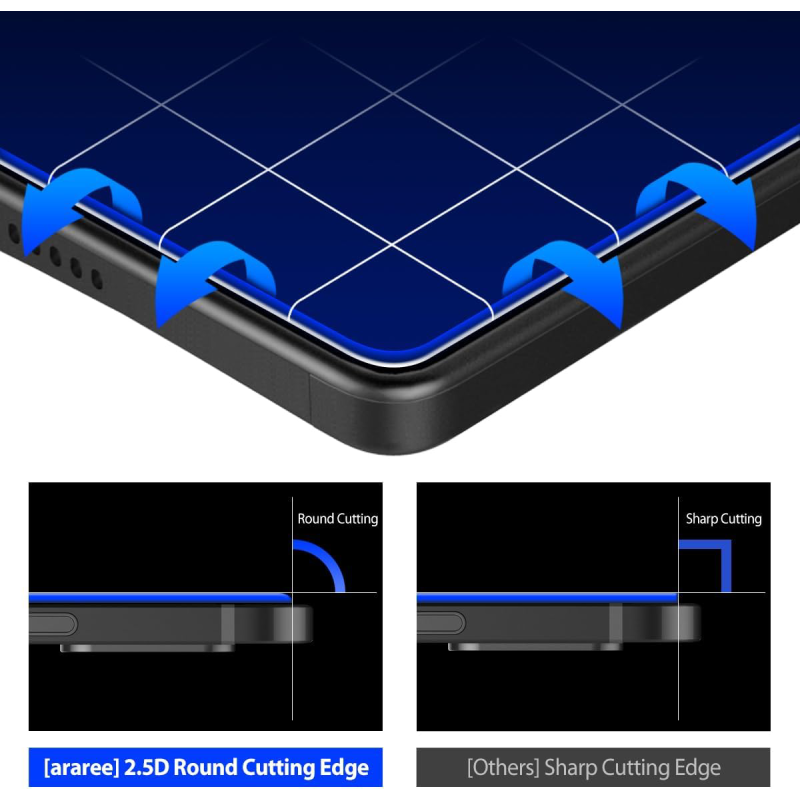 Araree Core Full Cover Tempered Glass Galaxy Tab S8 Plus | Tab S9 Plus